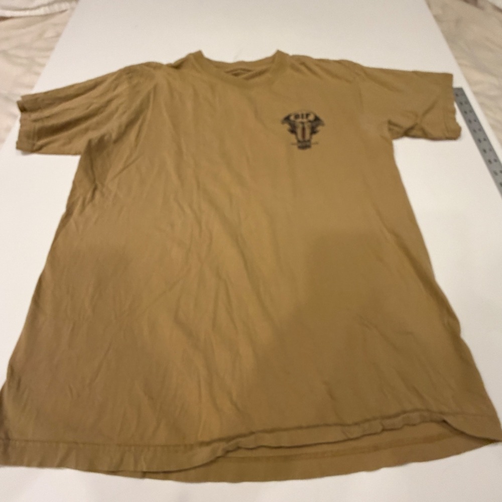 OIF Joint Base Balad Iraq Military Deployment Graphic T-Shirt Tan Men's L